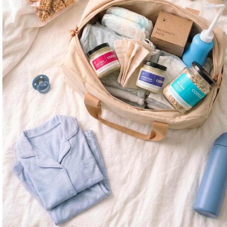 Hospital Bag Essentials for Mom with CODDLE Products