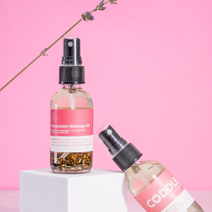 Postpartum Massage Oil for Relaxation & Body Recovery