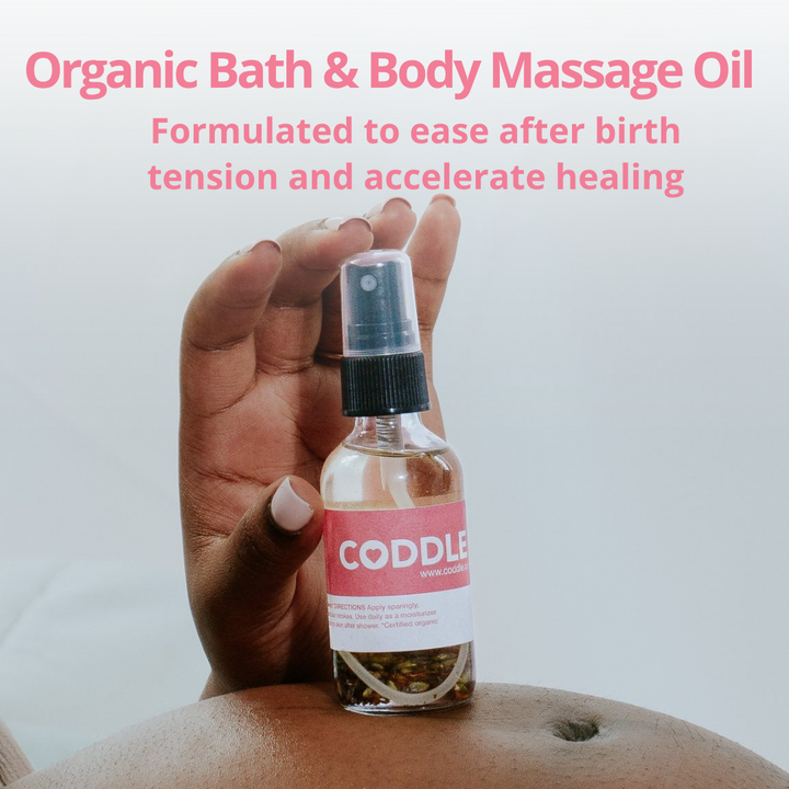 Postpartum Massage Oil for Relaxation & Body Recovery