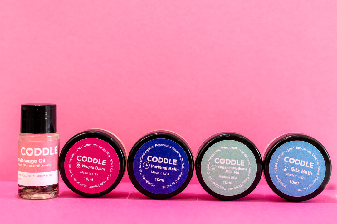 CODDLE postpartum mini set of products 